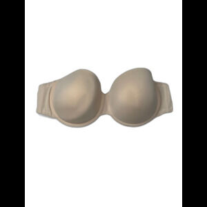 Wacoal strapless lined tan bra 34DD 85417